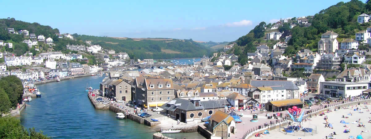 Looe Beach and Harbour